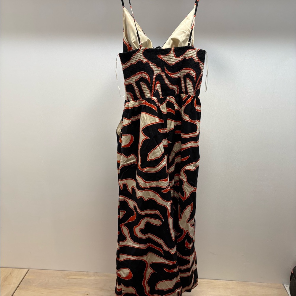 Express Black and Red Abstract Jumpsuit Size XL BNWT